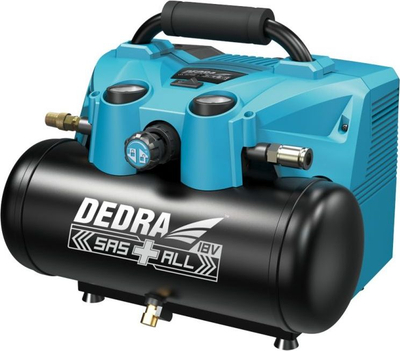 Kompresor portativ Dedra DED7077V, 18V, 6L, 8 bar