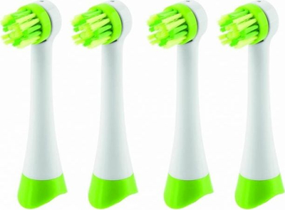 Kokë furçe elektrike ETA Zębuszka Kids ETA129490700, 4 copa, fija të buta, e gjelbër
