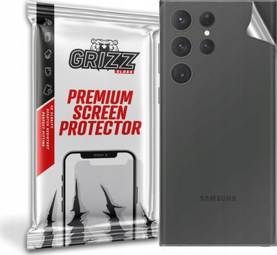 Folie mbrojtëse mbrapa GrizzGlass SatinSkin për Samsung Galaxy S23 Ultra, fleksibel, me përfundim sateni