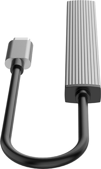 USB распределувач ORICO 4 порти, USB C, алуминиум, сиво вселенска