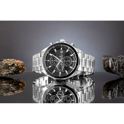 Ora dore Giewont GW7290-B2, kronograf, xham safir, argjend