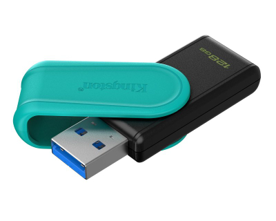USB Kingston DataTraveler Exodia S, 128GB, USB 3.2 Gen 1, e zezë tirkuaz