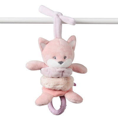 Lodër vibruse Nattou Fox Alice, 15cm, rozë