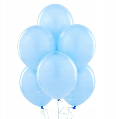 Balona feste PartyDeco Strong, 30cm, 50 copë, baby blue pastel