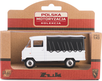 Maketi veturë Daffi Żuk PRL Collection, shkallë 1:43, metal, i bardhë