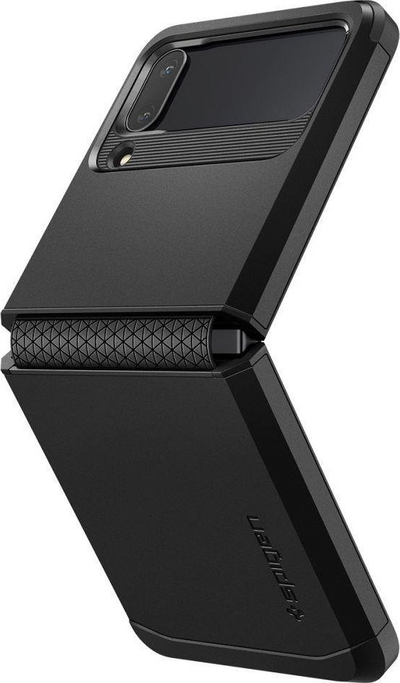 Mbrojtëse telefoni Spigen Tough Armor, Samsung Galaxy Z Flip 4 5G, duruese nga goditjet, e zezë