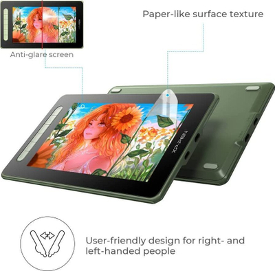Tablet grafik XP-Pen Artist 10 2nd, 10.1", 8192 nivele presioni, jeshil