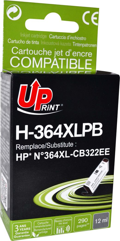 Bojë printeri UPrint H-364XL-PB CB317EE, kartrixh i zi, kapacitet i madh