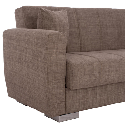 Divan-Shtrat 3 ulëse, 215×80×77 cm HM3240.02, bezhë