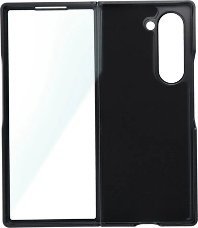 Mbulesë telefoni Shining për Samsung Galaxy Z Fold 6, efekt shkëlqyes, e zezë