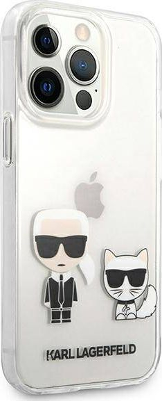 Mbulesë telefoni Karl Lagerfeld Ikonik për iPhone 13 Pro, PC TPU, transparente