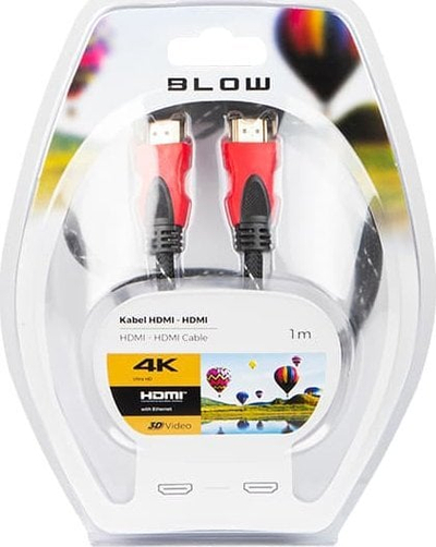 Kabllo HDMI Blow 2.0, 1m, 4K UHD, e zezë