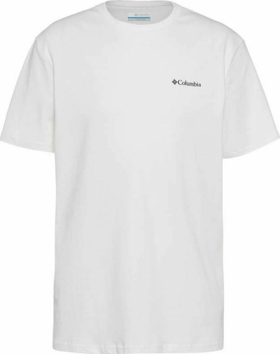 Bluzë Columbia CSC Basic Logo SS Tee M, pambuk poliester, me mëngë të shkurtra, e bardhë