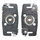 Raft muri Melannco Rectangular Cubes, set 3 copë, dekorativ, gri