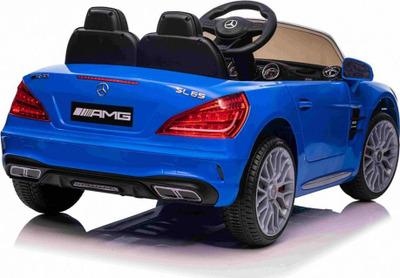 Makina elektrike për kalamaj Mercedes Benz AMG SL65 S, me telekomandë, drita dhe tinguj, blu