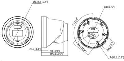 Kamerë IP Hikvision DS-2CD2346G2H-IU, 4MP, lente 2.8 mm, e zezë