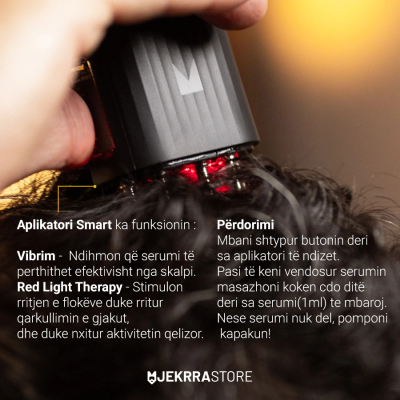 Set për flokë Mansera Serum Minoxidil 5%, 50ml + aplikator smart