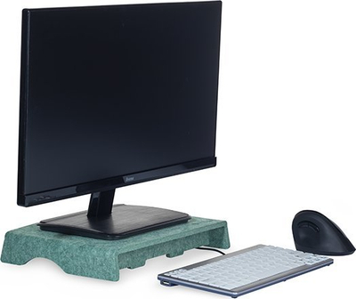 Mbajtëse monitori Bakker Elkhuizen Q-riser 50, ergonomike, 5 cm lartësi, jeshile
