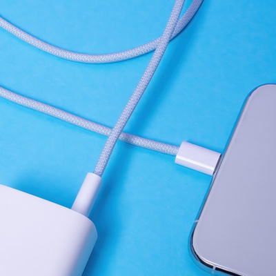 Kabllo USB TelForceOne Maxlife MXUC-06 USB-C në Lightning, 1 m, 20W, blu