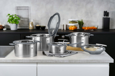 Set tenxheresh Zwilling Simplify 66870-005-0, 5 pjesë, çelik inox, argjendtë