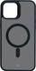 Çantë telefoni 3MK MagCase për iPhone 12 / 12 Pro, 6.1\", MagSafe, gri “smoke”