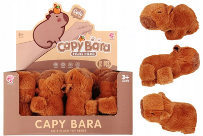 Byzylyk pelushi MEGA CREATIVE Capybara, 17 cm, shumëngjyrësh