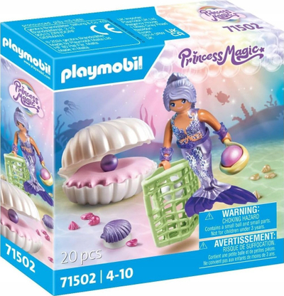 Set lodër Playmobil Mermaid 71502, me sirenë edhe guaskë me perla