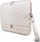 Këllëf laptopi DKNY nga material PU si lëkurë, me katrorë dhe vijë, 13-14", rozë
