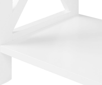 Raft librash FOSTER 4 kate, 152 cm, MDF, i bardhë