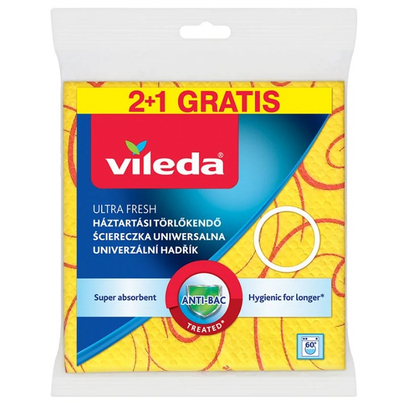 Leckë universale Vileda Universal Cloth, mikrofibër, set 3 copë, shumengjyrëshe