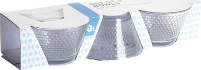 Set pjatash ëmbëlsire qelqi, 300ml, 6 copë, transparent