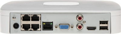 Regjistrues Dahua technology NVR4104-P-4KS2 / L, i bardhë