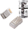 Prizë rrjeti Spacetronik RJ45 NC-RJ456FT-11, Cat 6 FTP, 100 copë në paketim, transparente