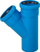 Nyje trefishe kanalizimi Magnaplast Ultra dB UDBEA 45°, DN 125 x 125 x 125, blu