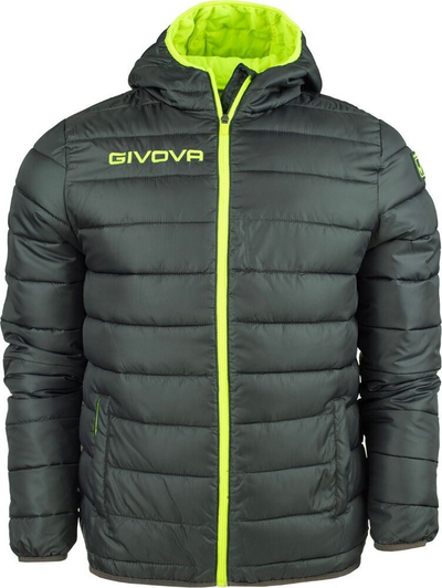 Xhaketë Givova Olanda W G013 2319 me kapuç, gri me lime fluo
