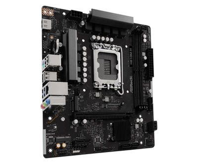 Pllakë amë ASRock H810M-H, Micro ATX, DDR5, e zezë