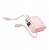 Power bank Swissten, 10000mAh, USB C Lightning, rozë