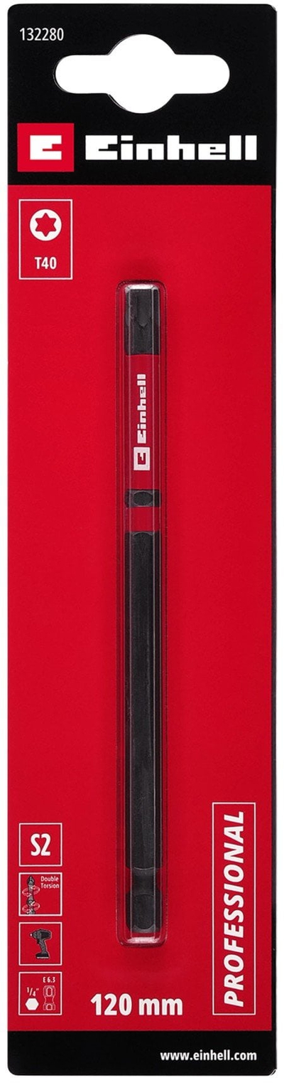 Bit Torx Double Twist T40, S2, 120mm, gri