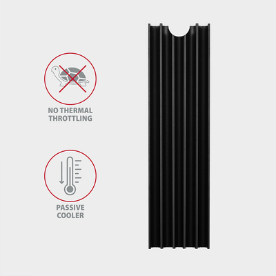 Ftohës pasiv AXAGON CLR-M2L10, për SSD M.2 2280, 10 mm