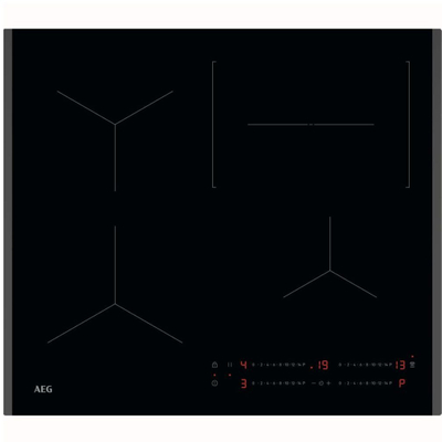 Pianurë me induksion AEG TO64IC0SFB Series 5000, 59 cm, 4 zona, xham qeramik i zi