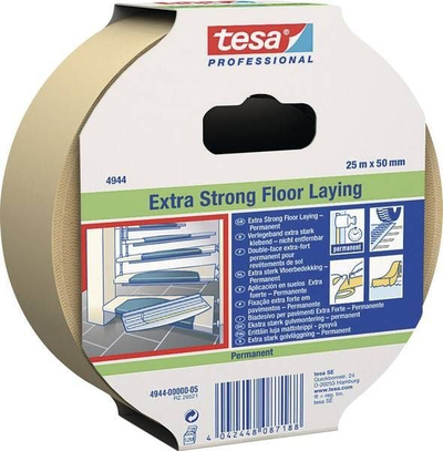 Леплива лента за теписи Tesa Professional 04944, 10m, 50mm, бела