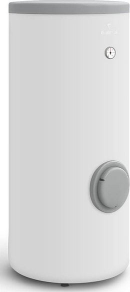 Boiler vertikal Galmet Biwal 26-309500N, me dy spirale të mëdha, 300L, i bardhë