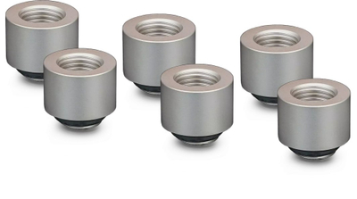 Set zgjatuesish uji Thermal Grizzly DeltaMate MF14, G1/4", 6 copë, nikeli mat