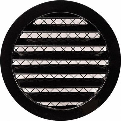 Grilë ventilimi Europlast Ventgril D160, aliazh alumini, diametër 160mm, e zezë