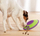 Lodër ushqimi për qen Outward Hound Green Spin N Eat, 2 kupa, jeshile