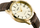Orë Casio MTPV004GL-9A quartz, me rrip lëkure kafe