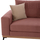 Divan këndor i djathtë Mesina HM3253.02R, 290x240cm, stof kundër njollave, dusty apple