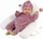 Kukull bebe Llorés Crying Doll Abril, 42 cm, me tinguj, rozë
