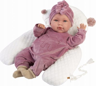 Kukull bebe Llorés Crying Doll Abril, 42 cm, me tinguj, rozë