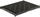 Rafte rrëshqitëse për kabinet 19" RACK P19S 350mm, metal, e zezë